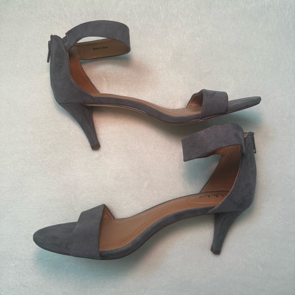 Style & Co. Gray Faux Suede Heels - Picture 3 of 6